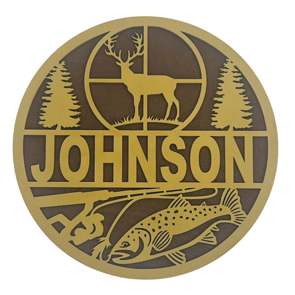 Adventure Awaits: Custom Hunting & Fishing Sign