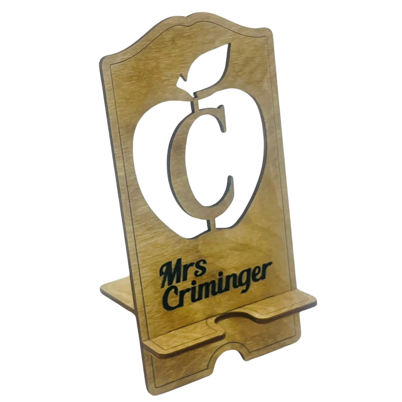 Personalized Teacher Appreciation Phone Stand - The Perfect Desk Accessory